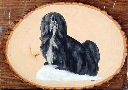 Tibetan Terrier Wood Slice