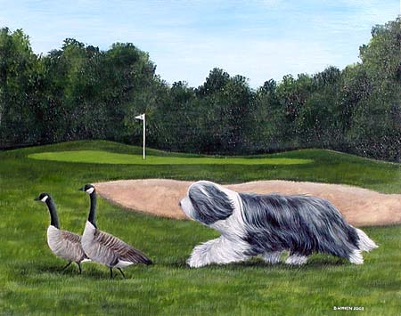 BCCA Herding Painting