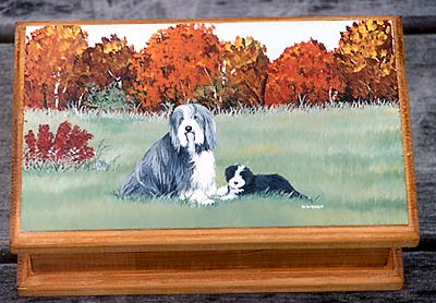 Small Jewellery Box - Bearded Collie