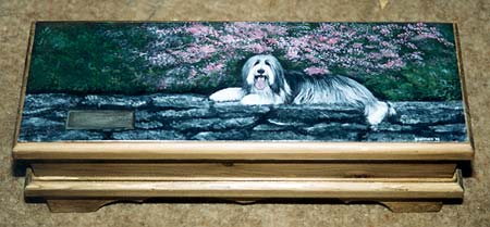 Large Jewellery Box - Bearded Collie