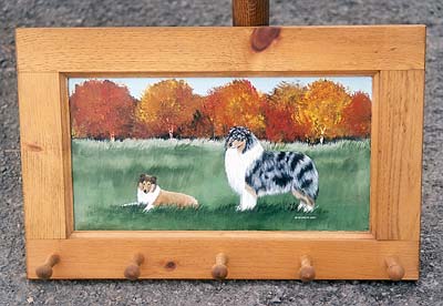 Leash Holder - Rough Collie