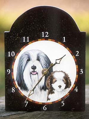 Beardie Shelf Clock