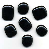 Black glass pendants