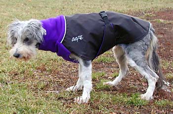 Caitlin in her coat